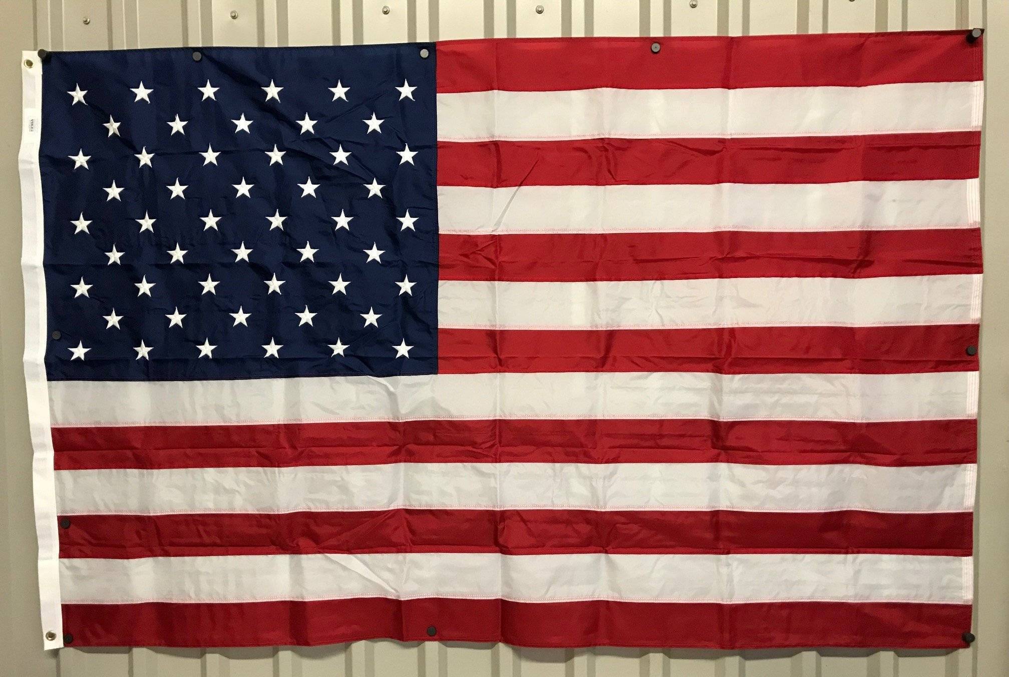 50 Star USA Double Nylon Embroidered Sewn Stripes Flag 4 x 6 ft. (Made
