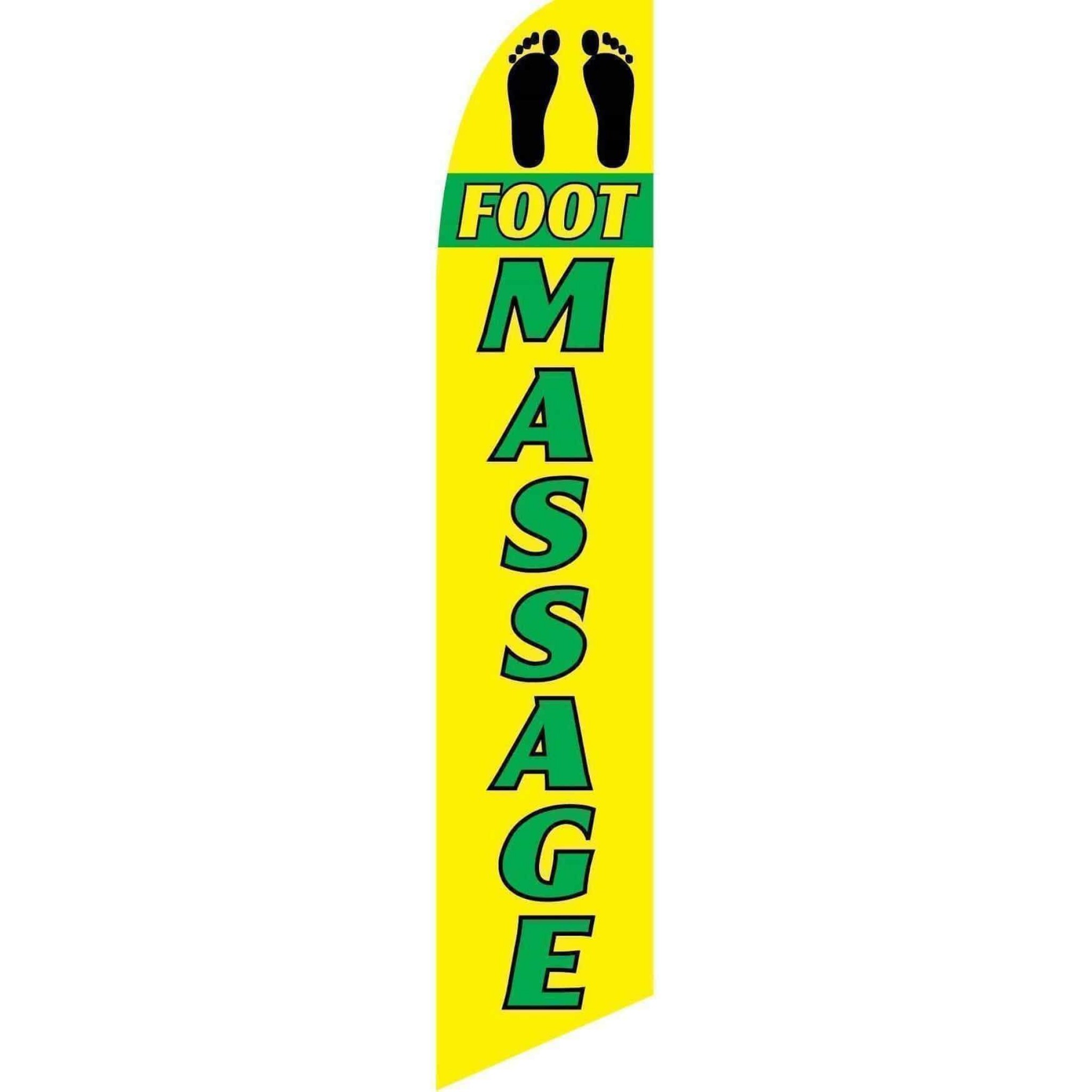Foot Massage Advertising Flag (Flag Only)