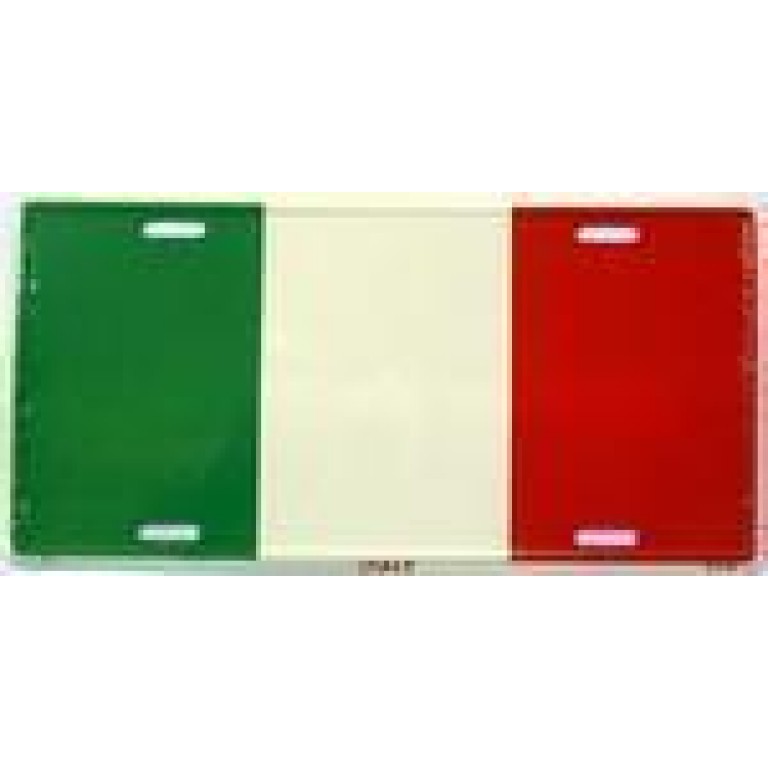 Italy Flag License Plate