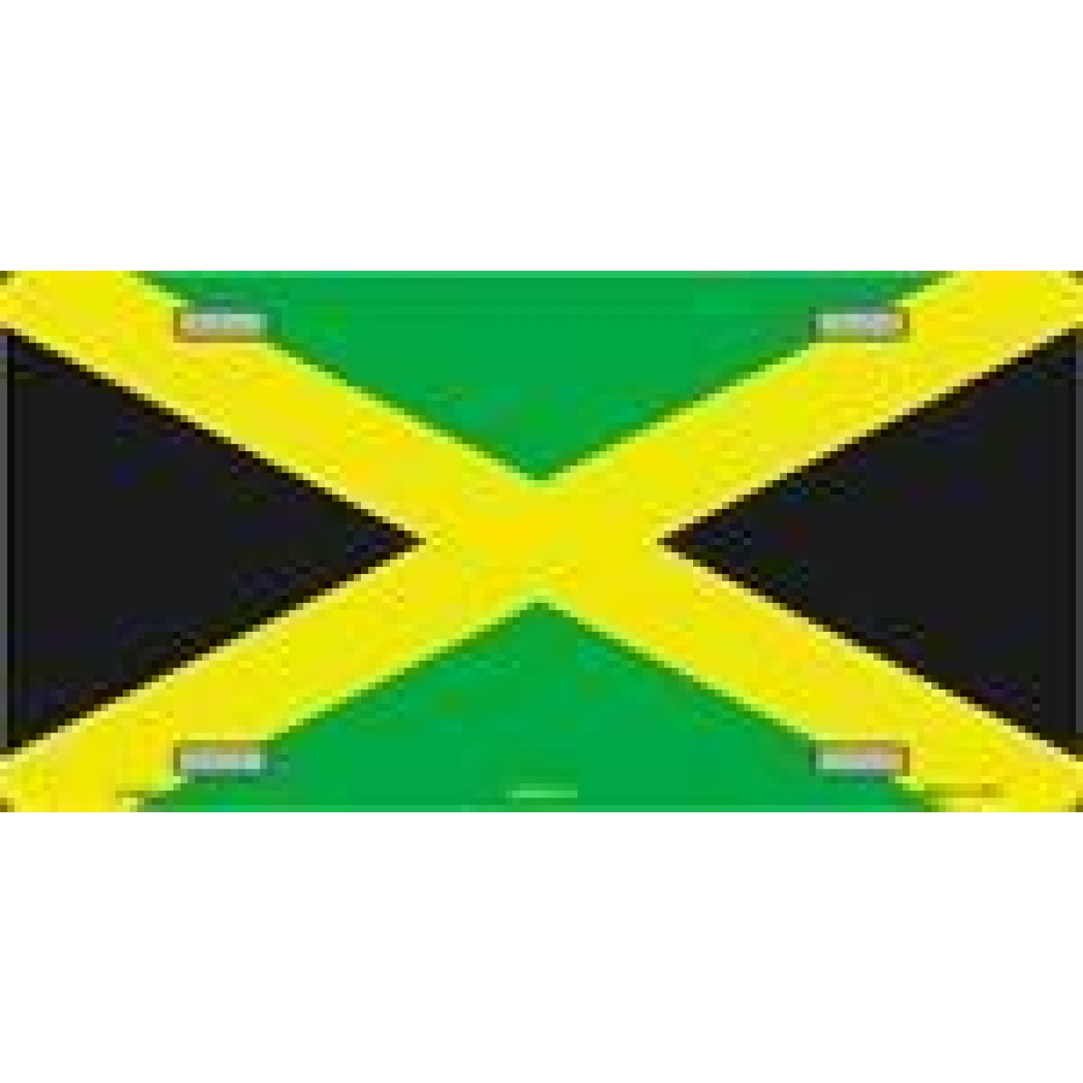 Jamaica Flag License Plate