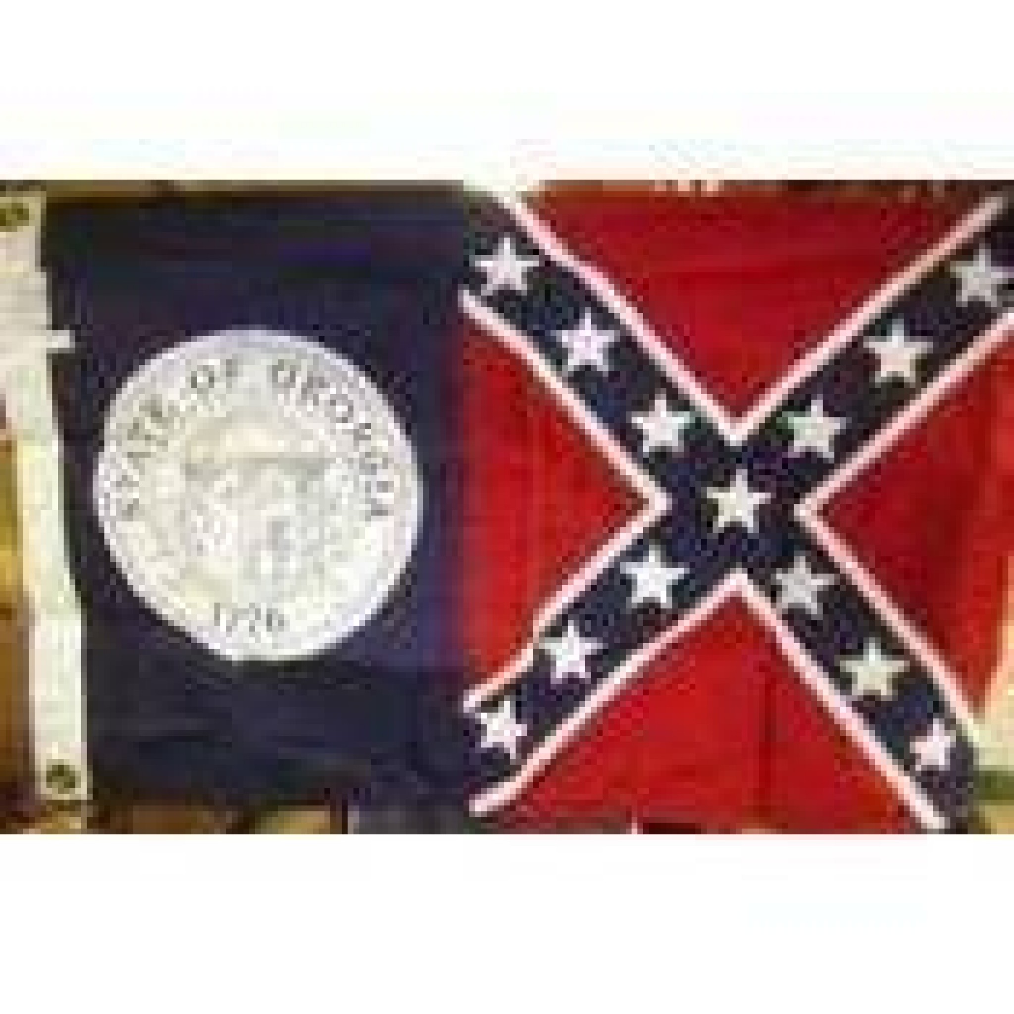 Old State Flag 19562001 3 x 5 ft. Premium Cotton Embroidered
