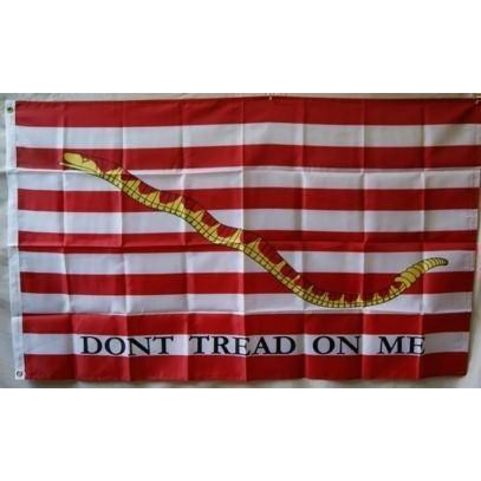 IN THE BREEZE FIRST NAVY JACK DON'T TREAD ON ME GROMMET FLAG, 3 BY 5 IN THE BREEZE FIRST NAVY JACK DON'T TREAD ON ME GROMMET FLAG, 3 BY 5