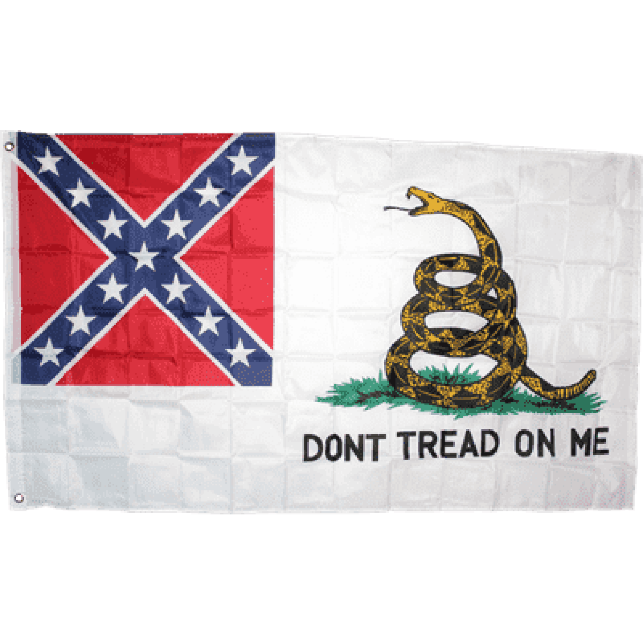 2nd National Confederate Gadsden Standard Flag 3 x 5 ft.