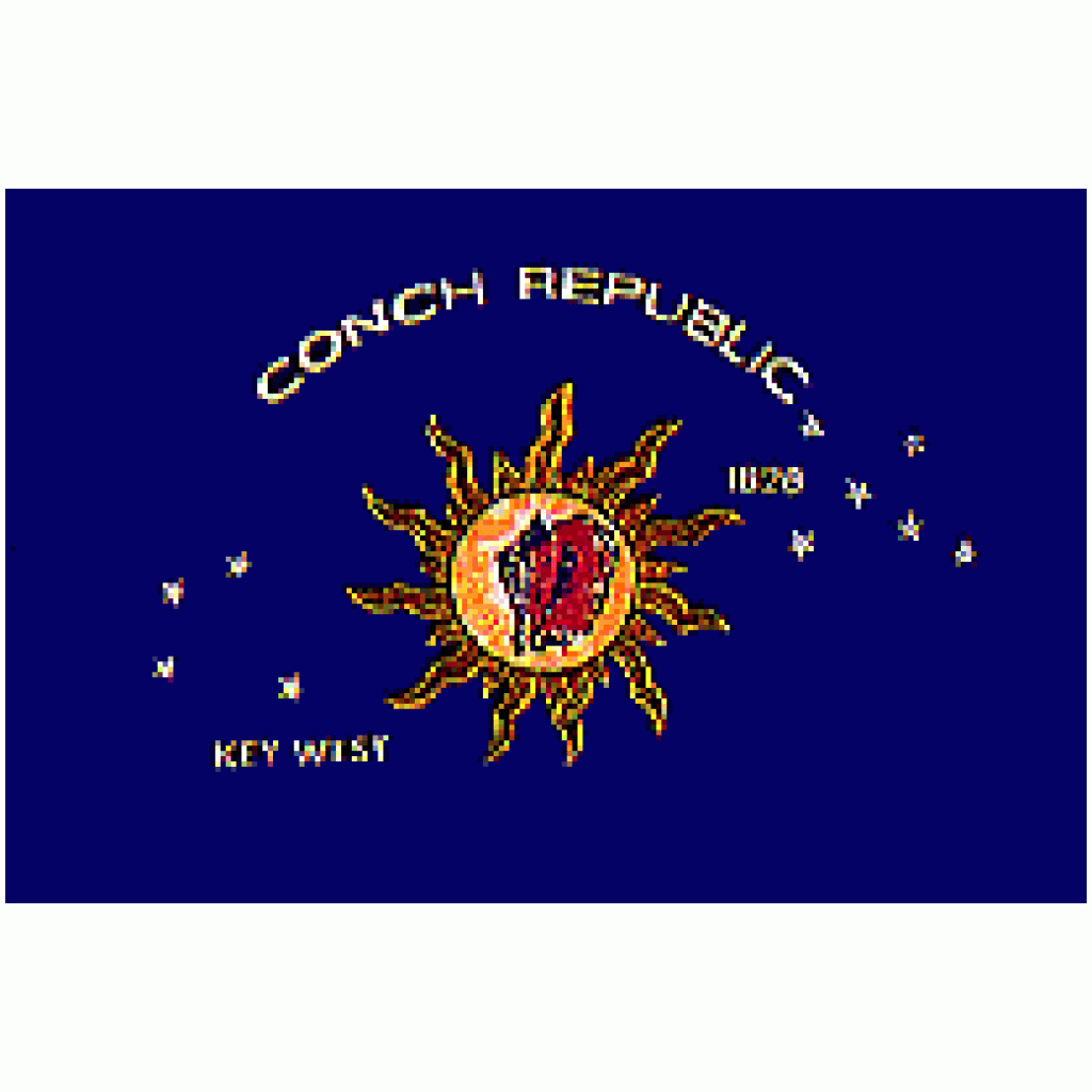 Conch Republic Flag Key West Flag 2 X 3 ft. Junior Standard