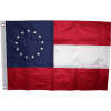 First National Flag - Outdoor -13 Stars and Bars Nylon Embroidered Flag 2x3 3x5 4x6 5x8 6x10 8x12 10x15ft.