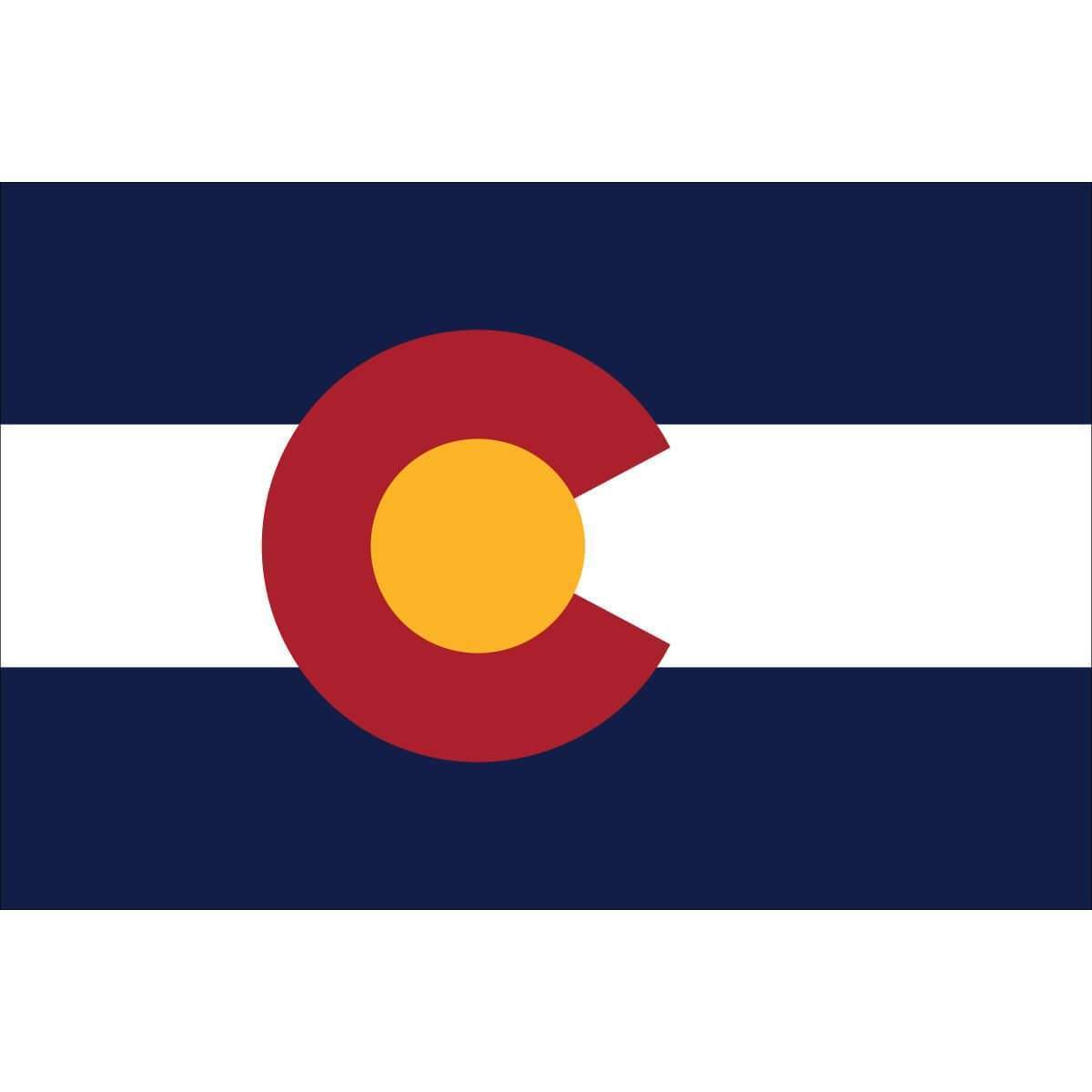 State of Colorado Flag - Outdoor - Commercial - Nylon Printed Made in USA