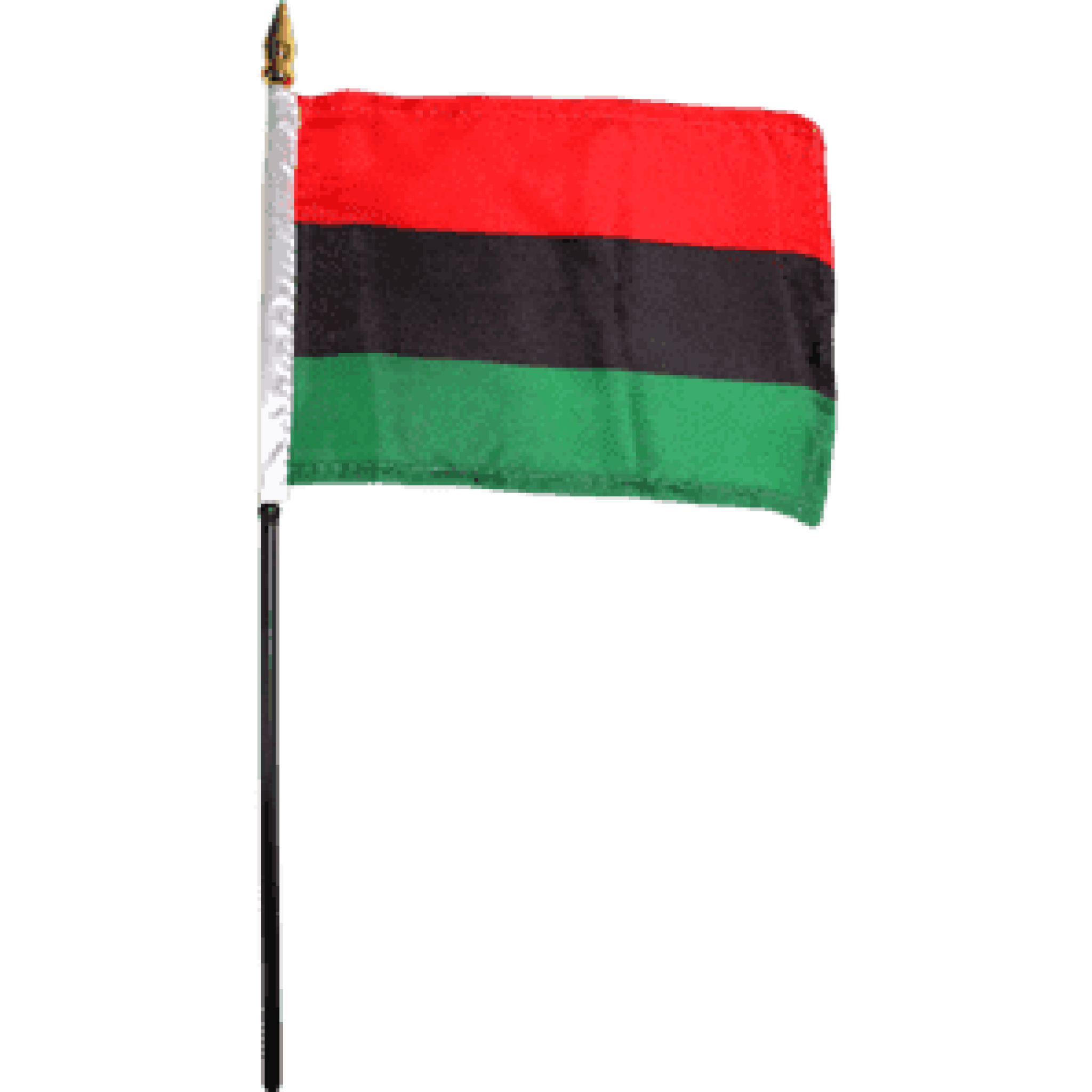 AfricanAmerican Flag (UNIA Flag) 4 X 6 inch on stick