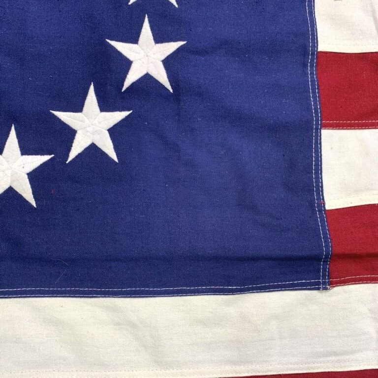 Betsy Ross Flag Collectors Embroidered Stars Cotton 3 x 5 ft
