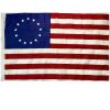 Betsy Ross Flag Cotton - 13 Star - Sewn Embroidered Premium Quality 12x18 inch 2x3 3x5 4x6 ft Made in USA