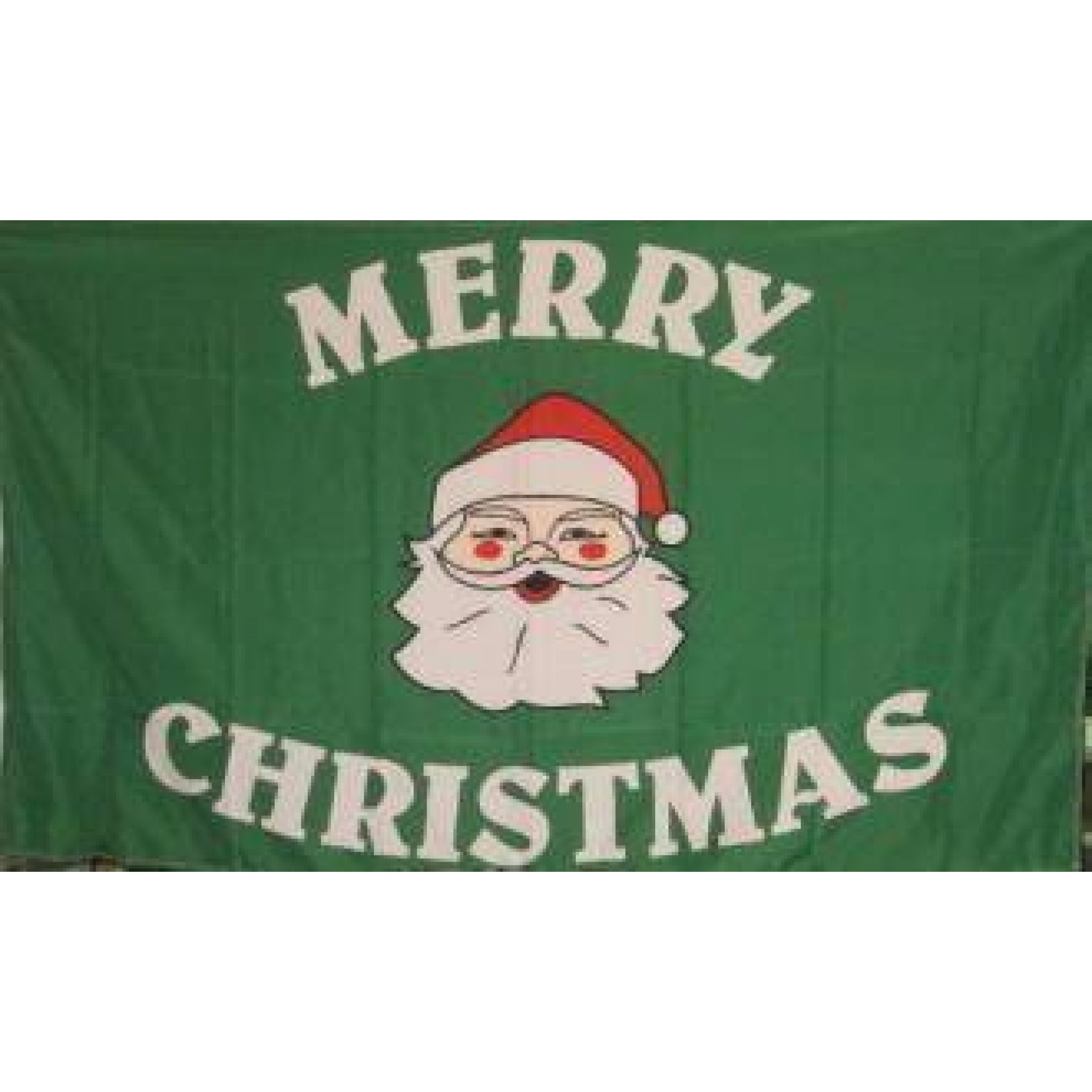 Merry Christmas Flag - (Green) 3 X 5 ft. Standard - Ultimate Flags
