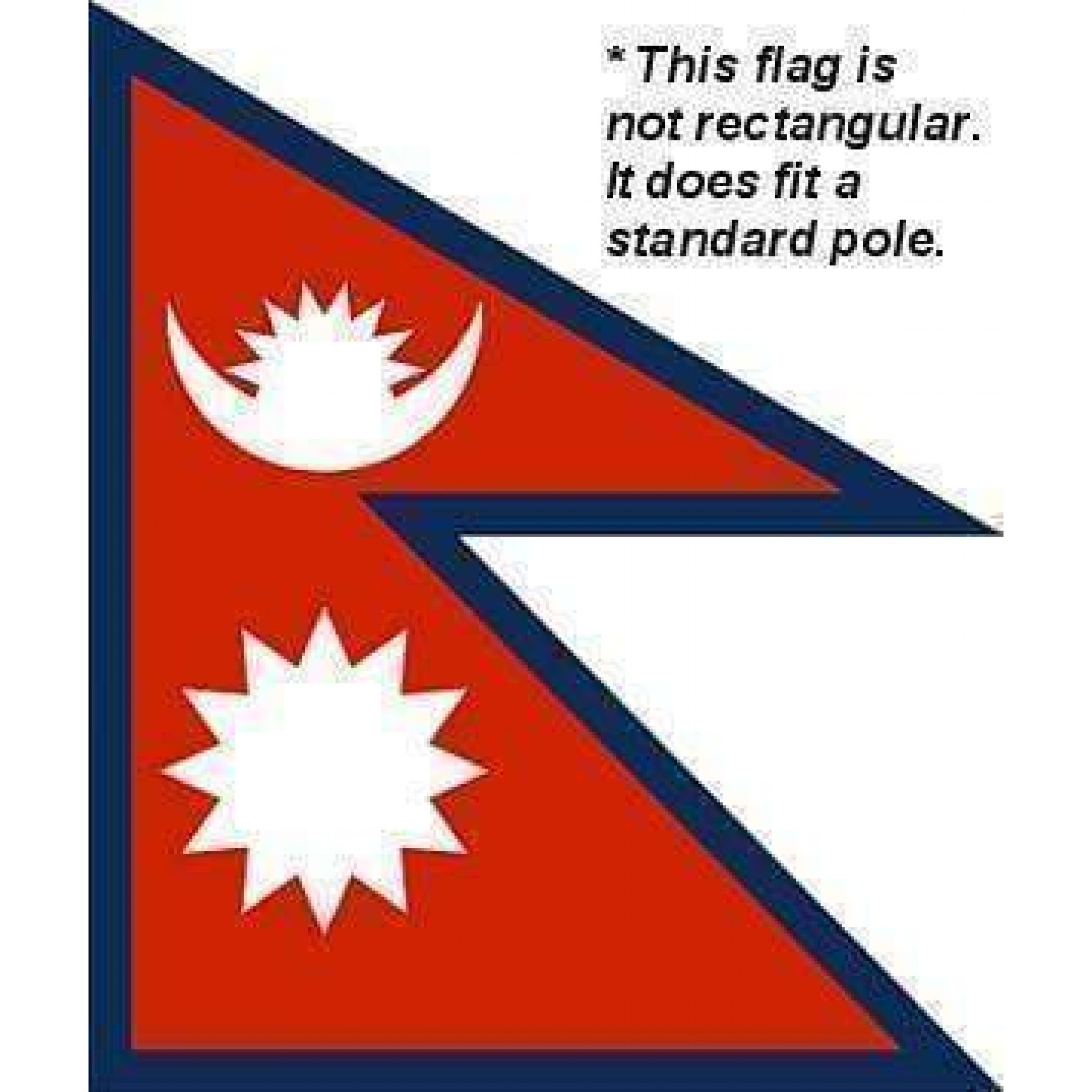 Nepal Flag 12 X 18 inch Standard Country of Nepal Flags