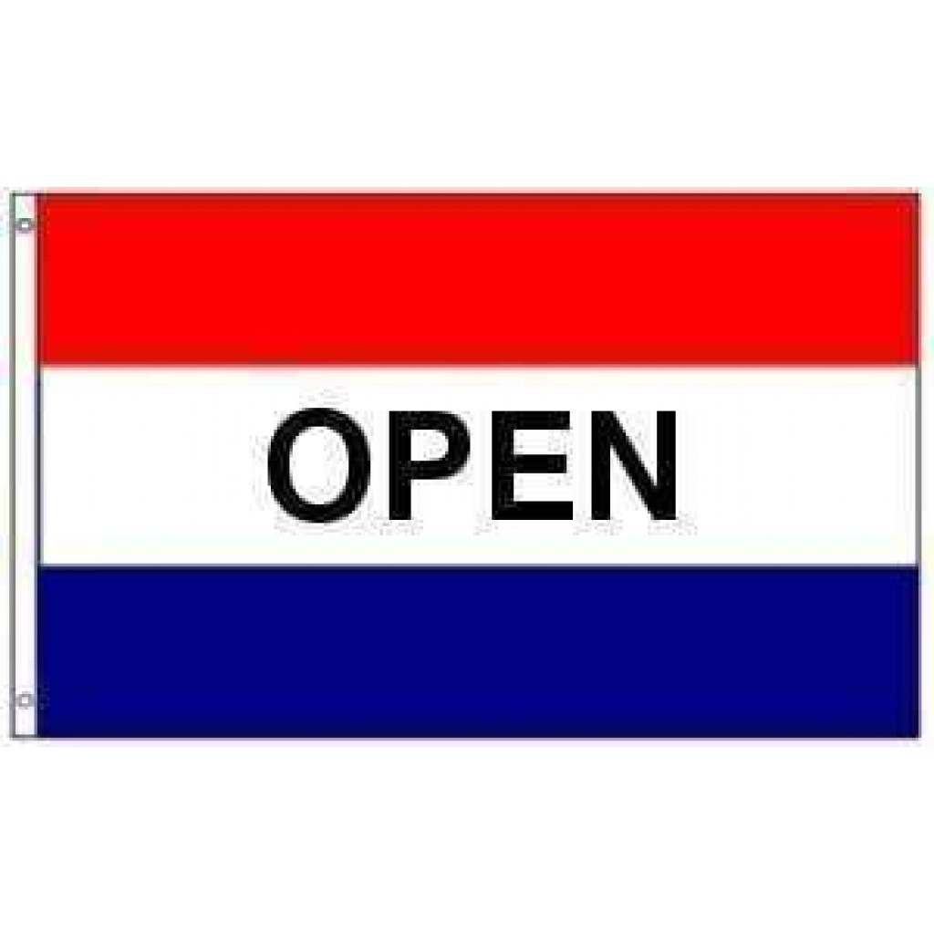 Open Flag (sign flag) 3 X 5 ft. Standard Ultimate Flags