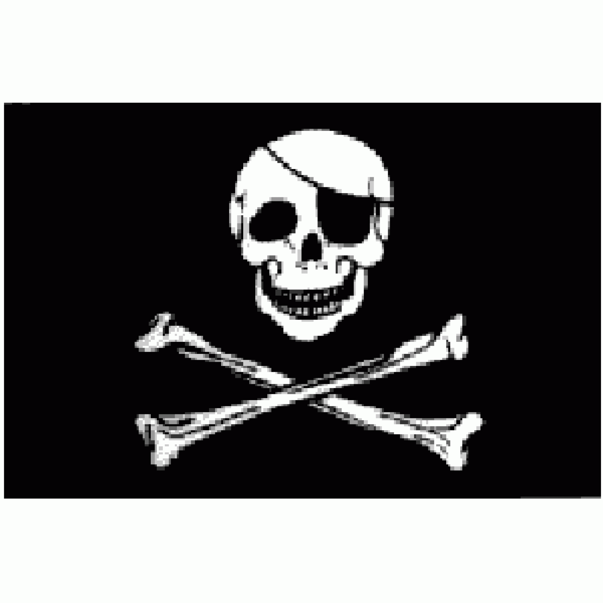 Pirate Jolly Roger With Patch Flag 3 X 5 ft. Standard Ultimate Flags