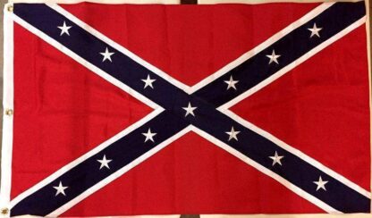 Rebel Flag - Confederate Flag - Double Nylon Appliqué Stars 4 x 6 ft.