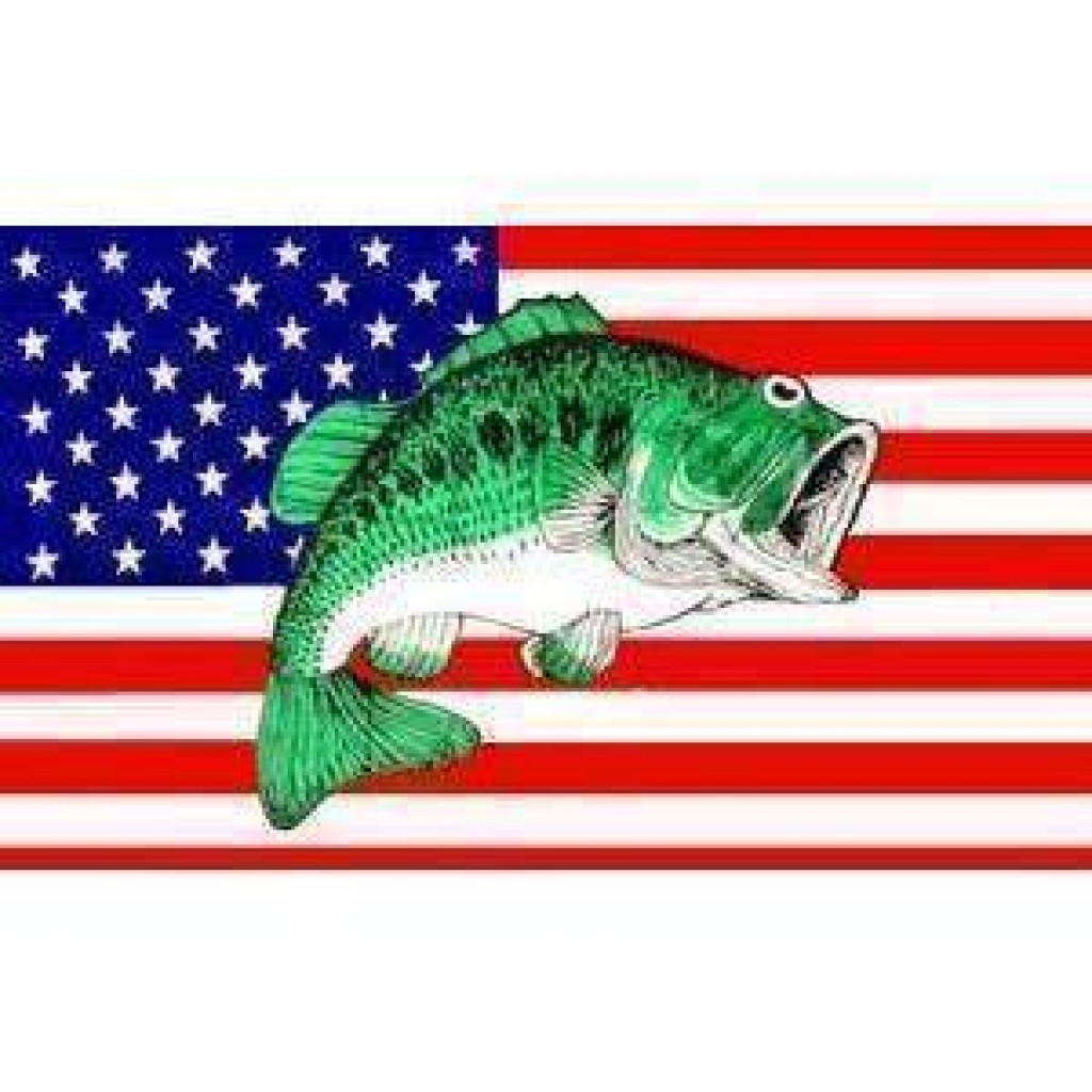 Buy USA Bass Fish Flag 3 X 5 ft. for sale
