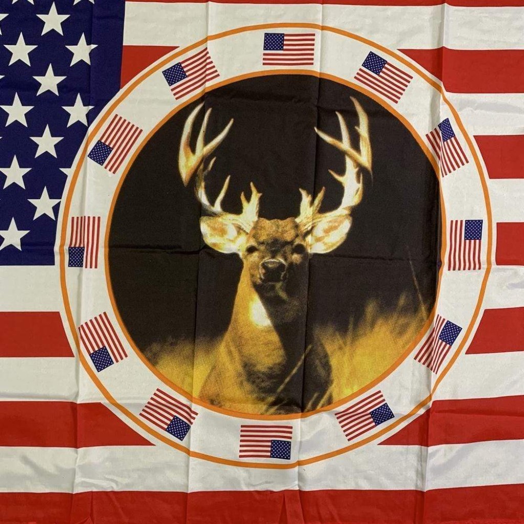 USA Deer Flag 3 X 5 ft. Standard