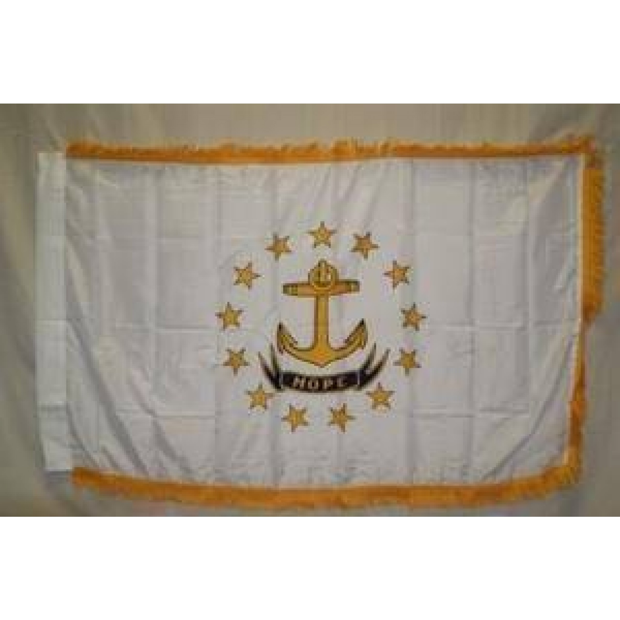 Buy Flag Rhode Island Nylon Printed Flag 3 x 5 ft. with Fringes For Sale