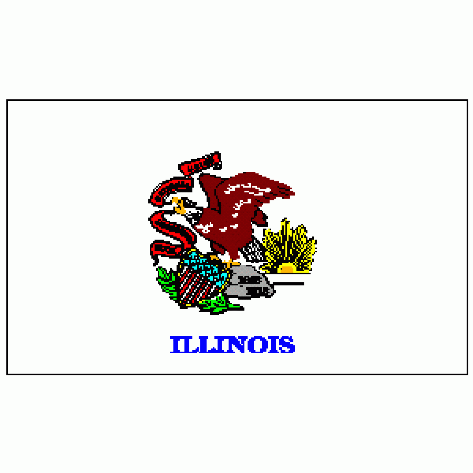 State of Illinois Flag 3 X 5 ft. Standard Ultimate Flags
