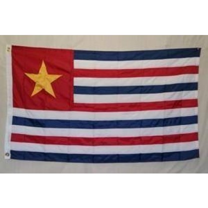 Confederate Louisiana Republic Flag Nylon Embroidered 3 x 5 ft.