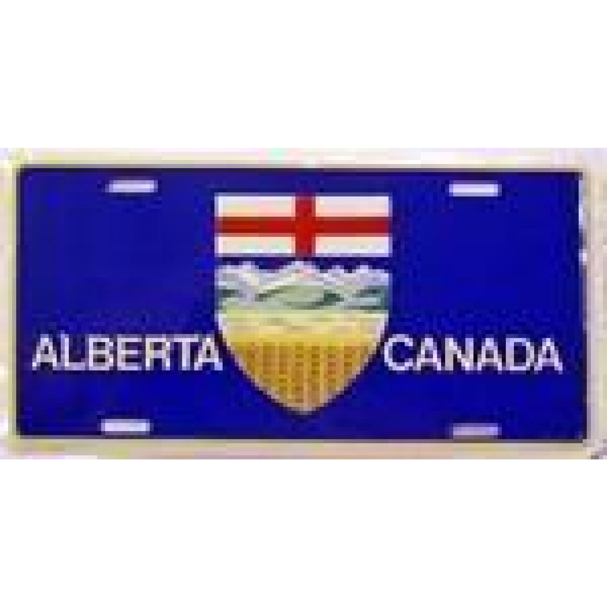 Alberta Canada flag license plate
