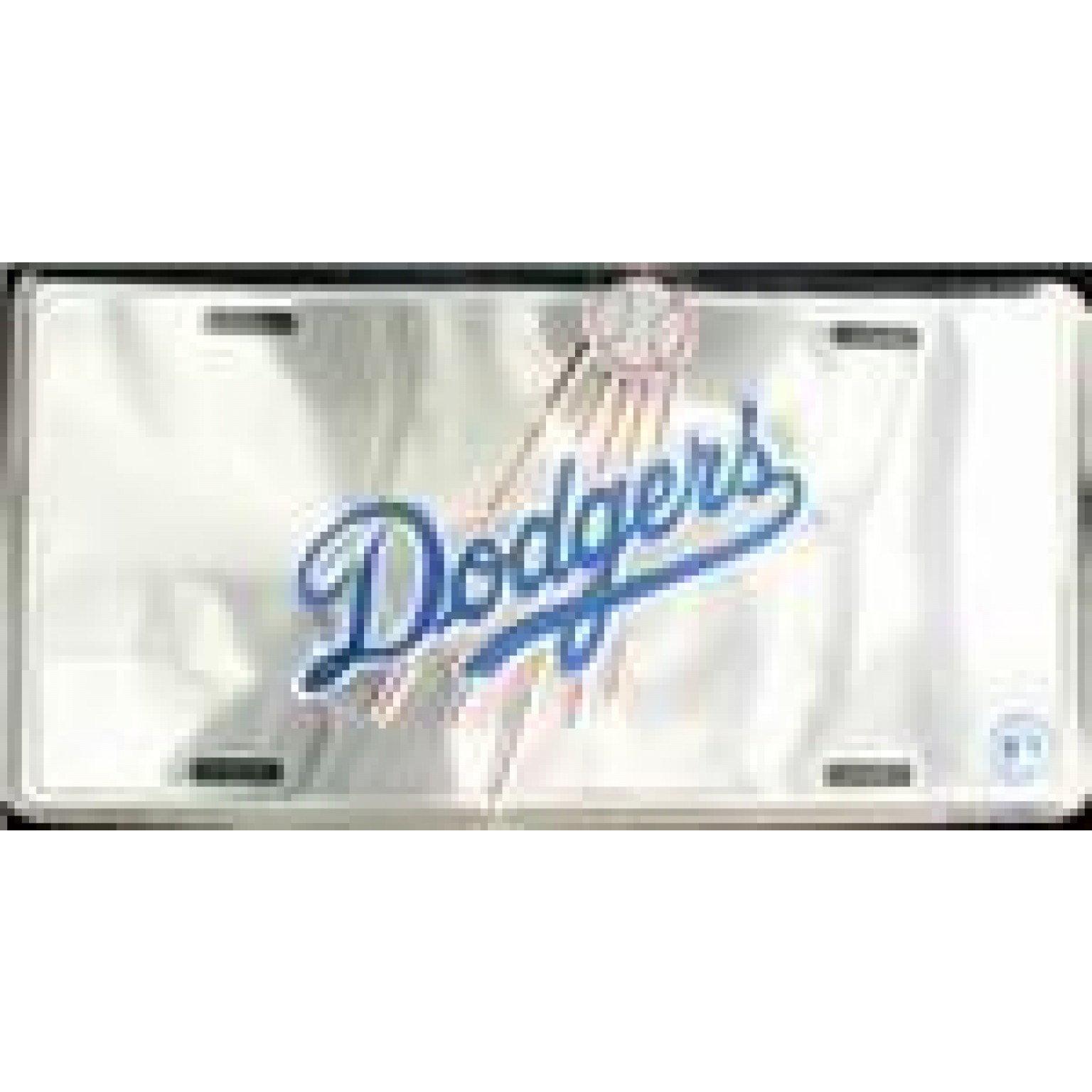 LA Los Angeles Dodgers MLB Chrome License Plate