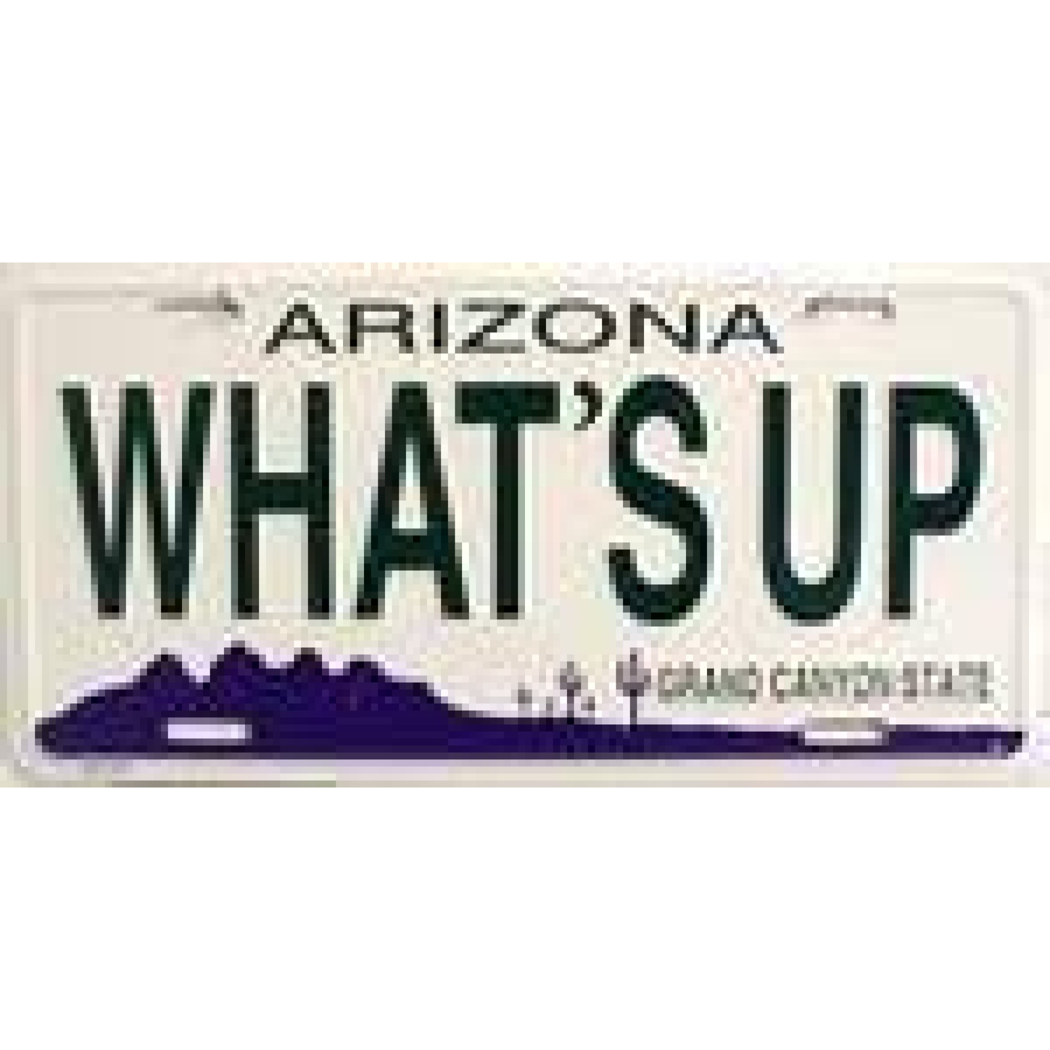 AZ Arizona What's Up License Plate