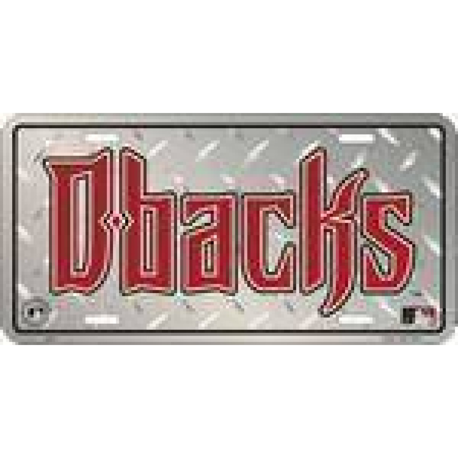 AZ Diamondbacks Diamond MLB License Plate