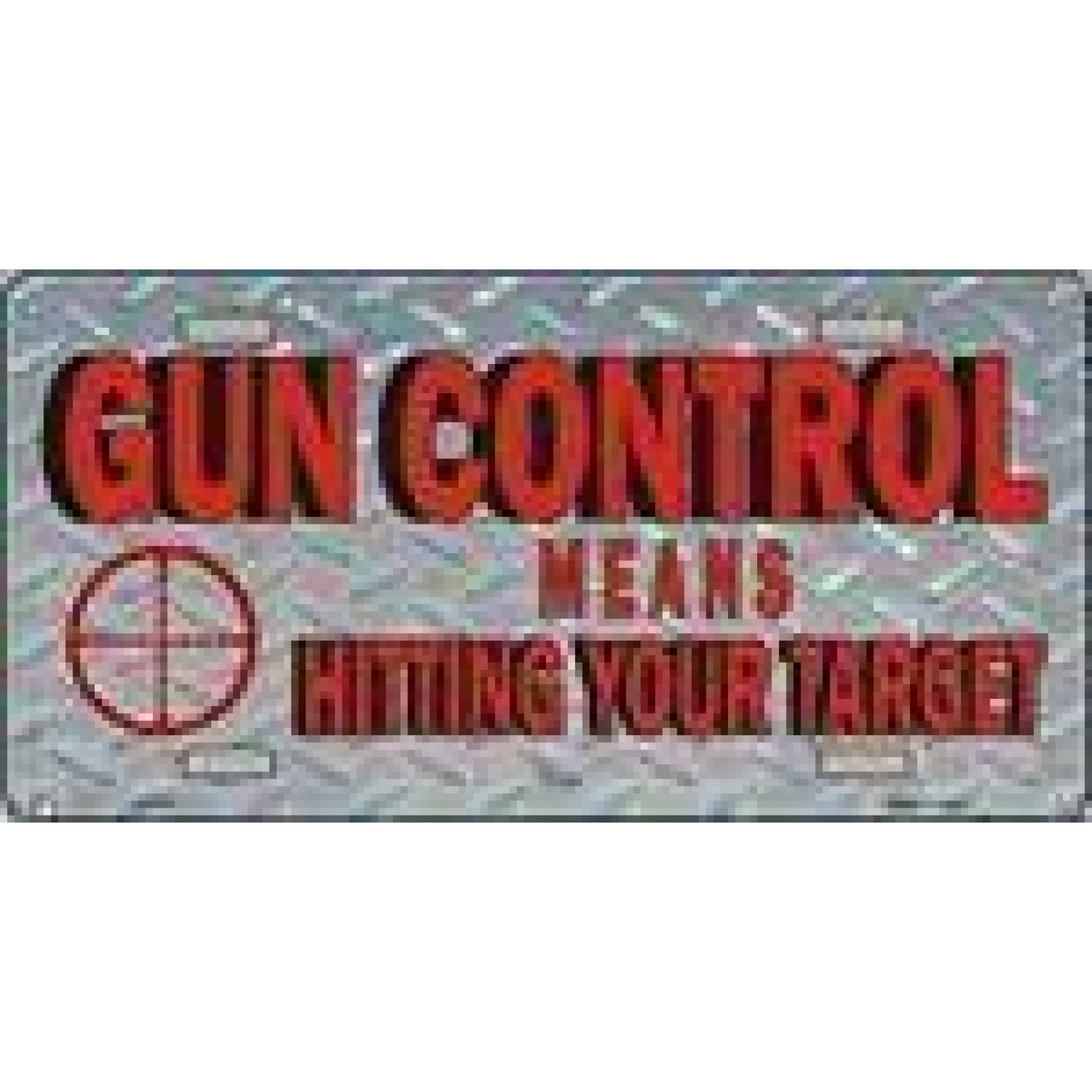 Gun Control License Plate