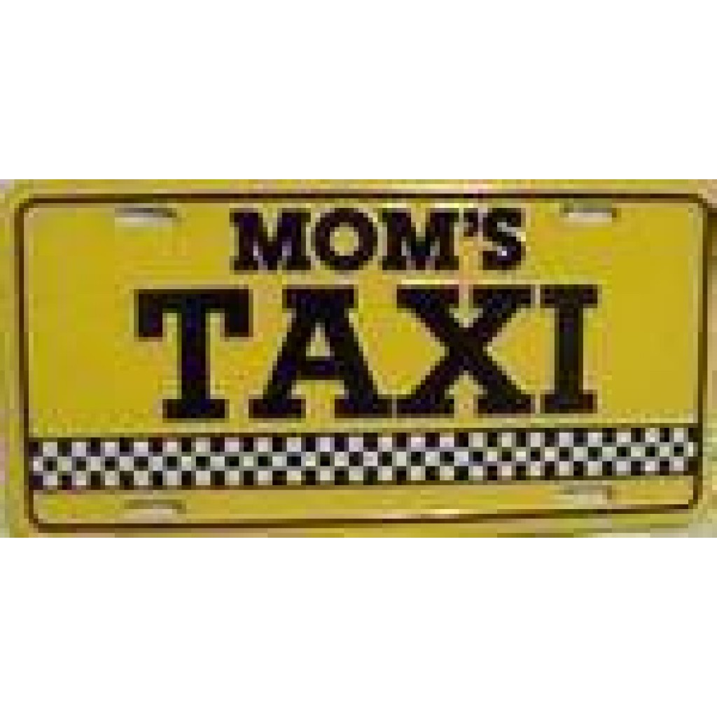 Mom's Taxi License Plate