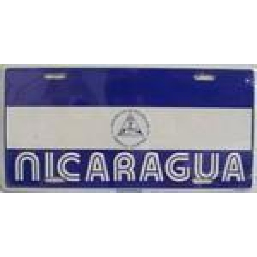 Nicaragua Flag License Plate