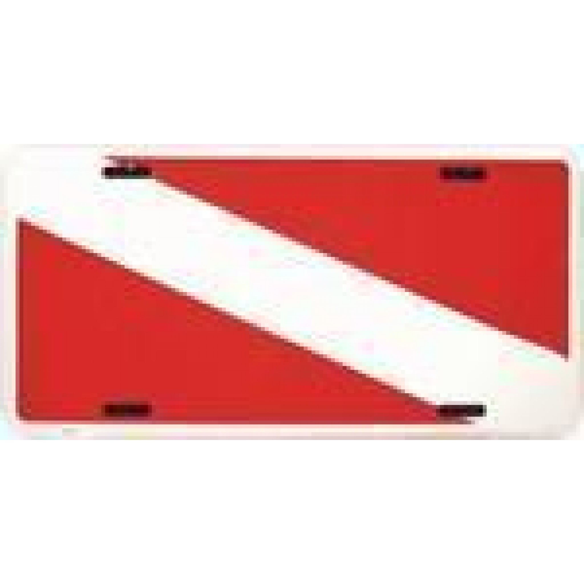 Scuba Divers Diving Flag License Plate
