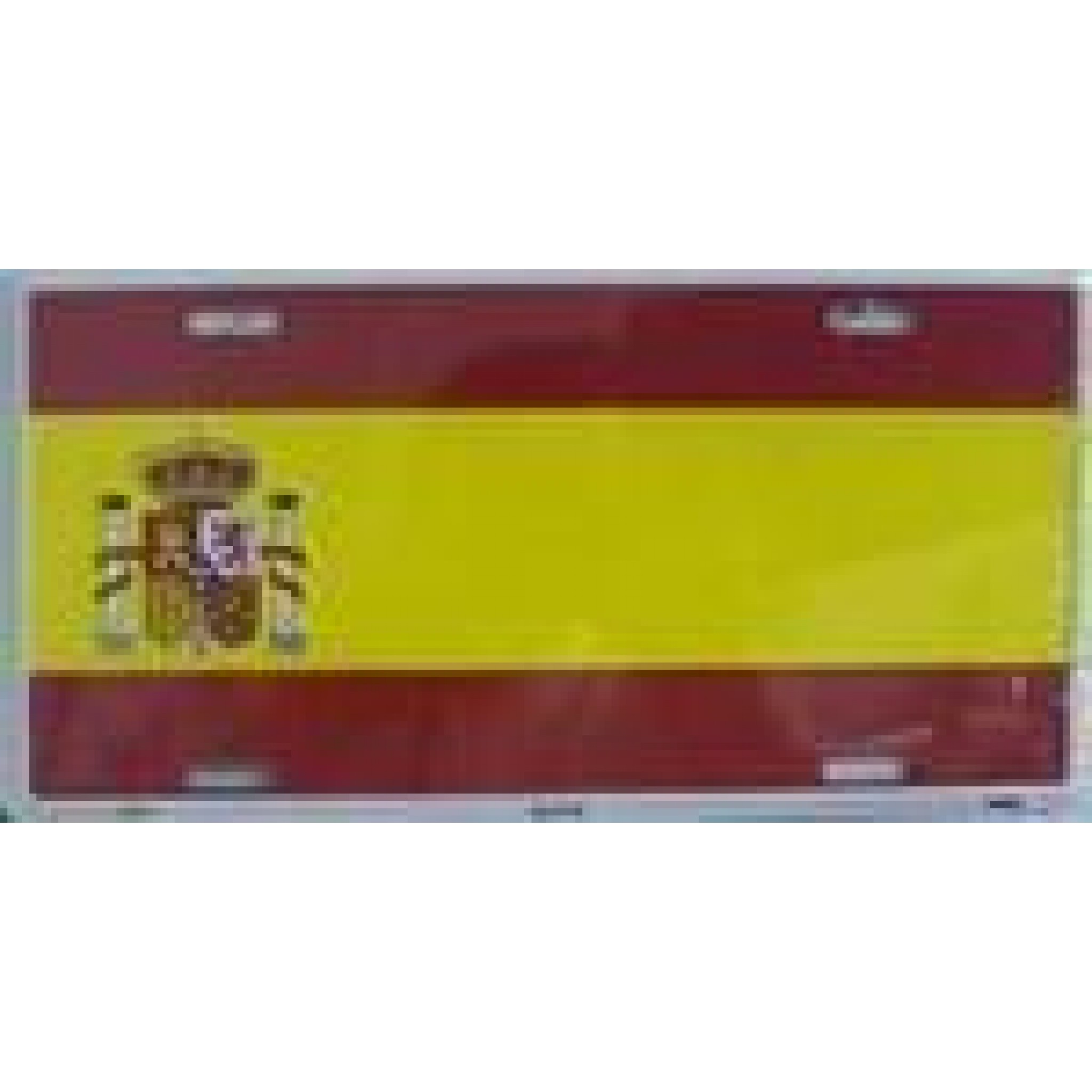 Spain Flag License Plate