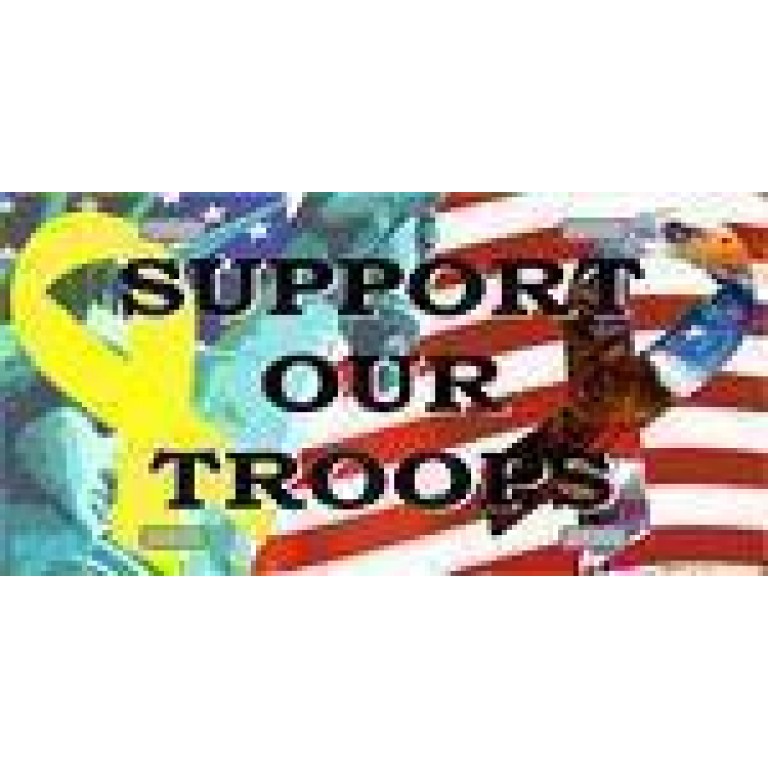 Support Our Troops Ribbons license plate