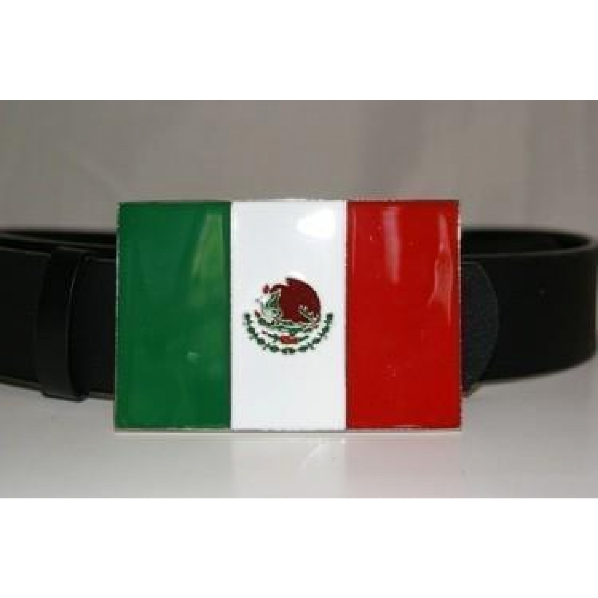 Mexico Flag Belt Buckle