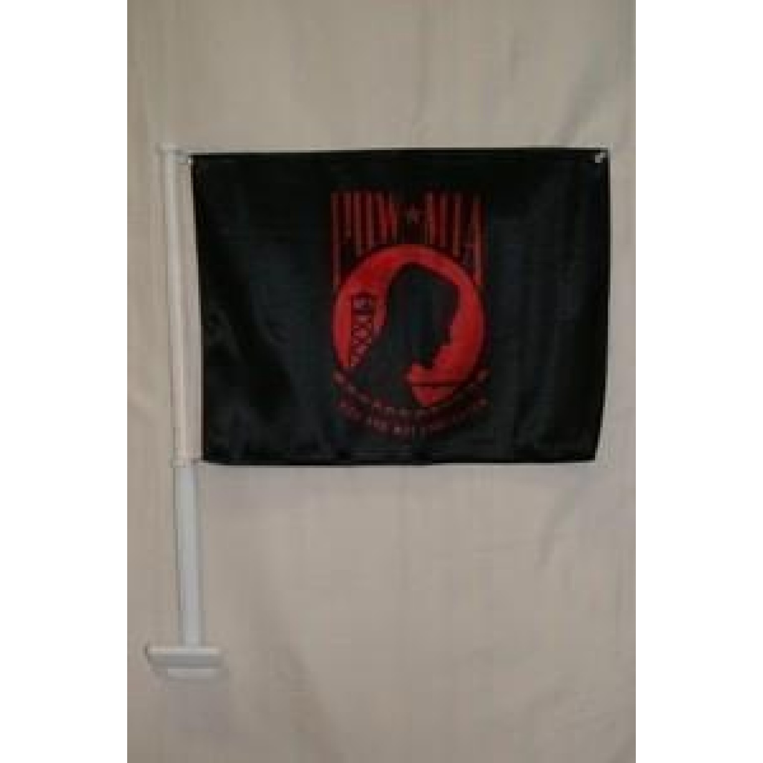 POW MIA Red Double Sided Car Flag Ultimate Flags
