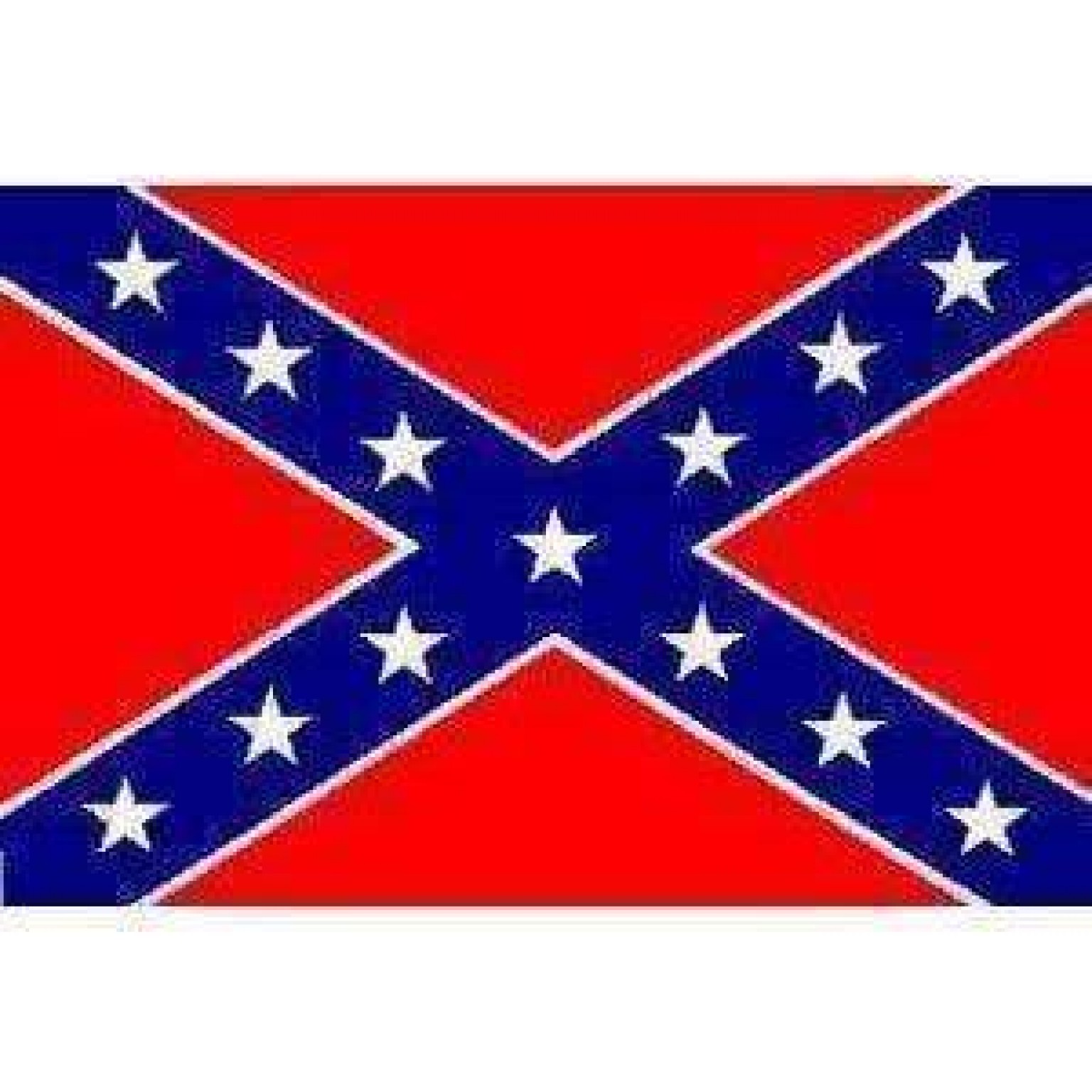 Rebel Flag, Confederate Battle Flag 12 x 18 inch on Stick PACKAGE OF 6