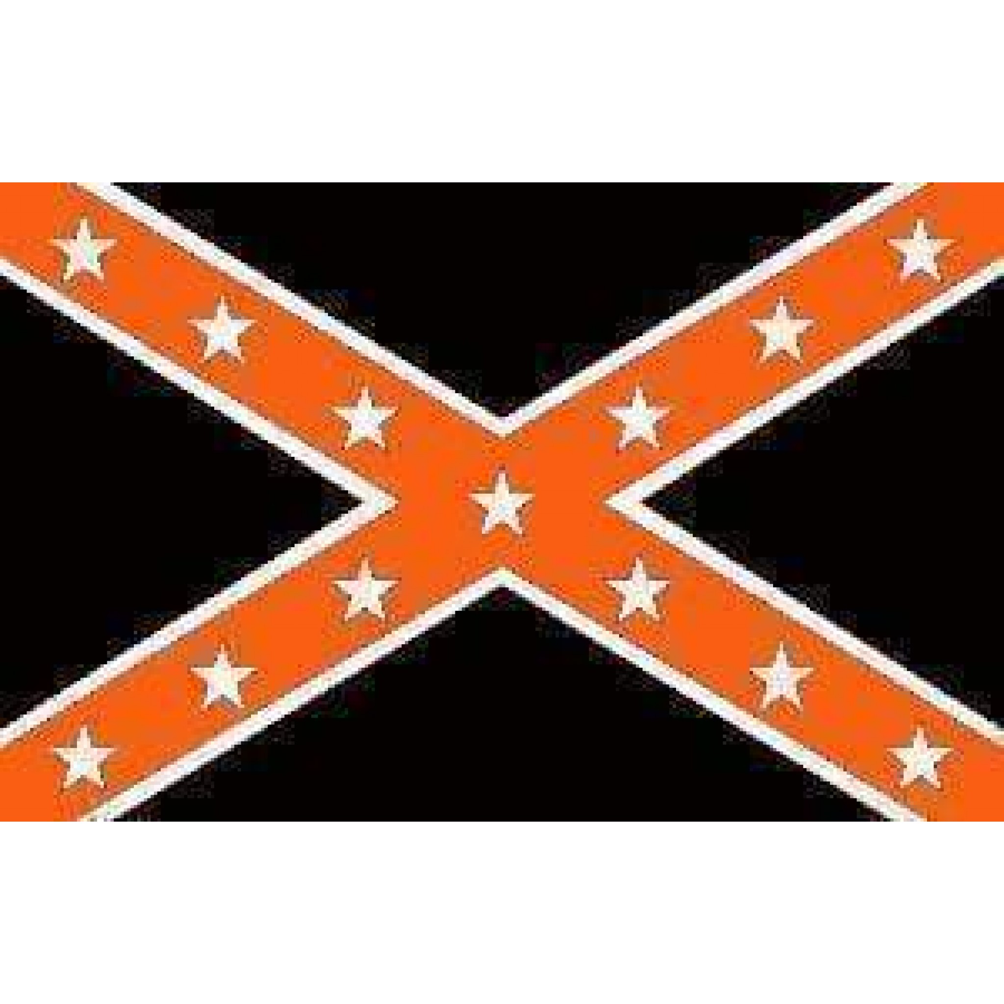 Rebel Orange & Black Flag 3 X 5 ft. Standard Ultimate Flags