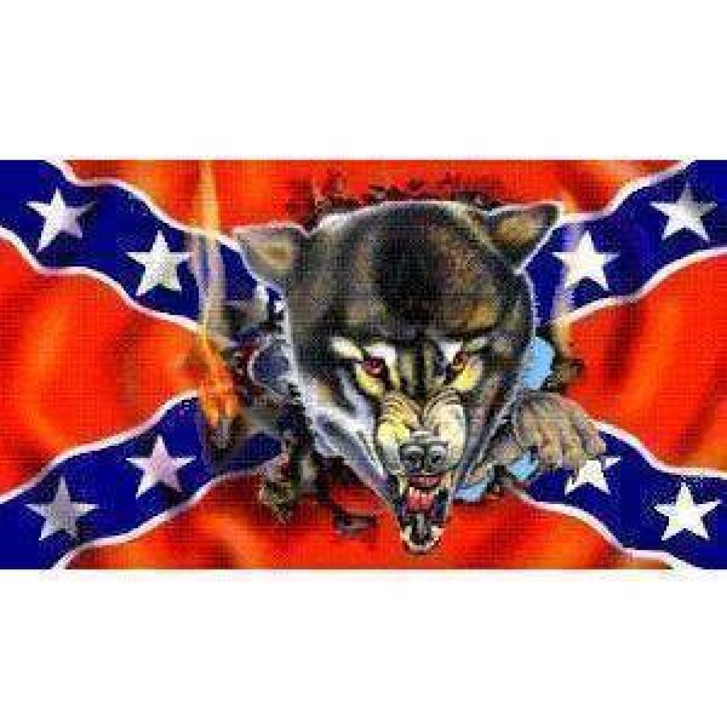 Rebel Wolf Flag 3 X 5 ft. Standard Ultimate Flags