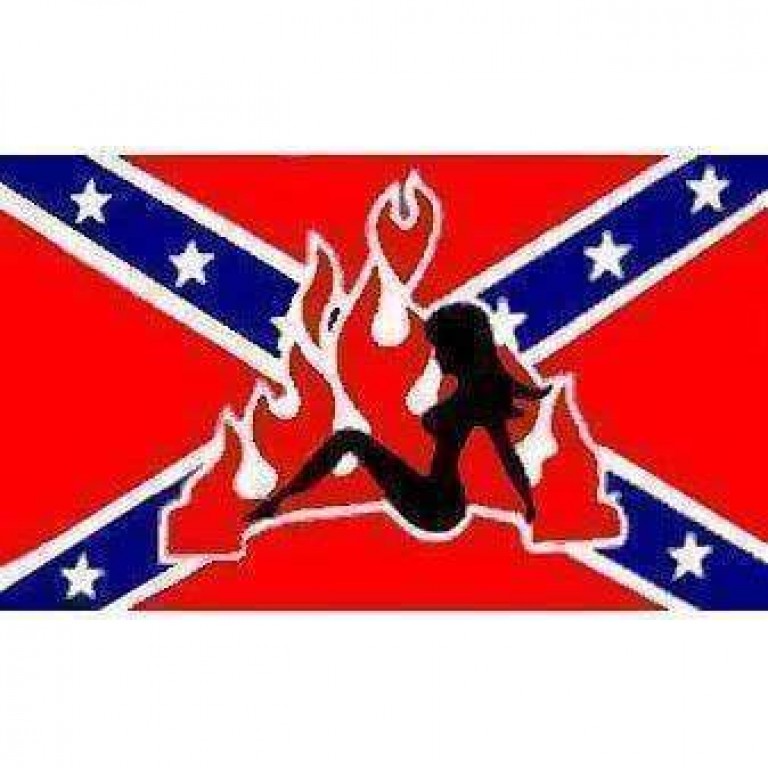 Rebel Woman Flame Retro Babe Flag 3 X 5 ft. Standard Ultimate Flags