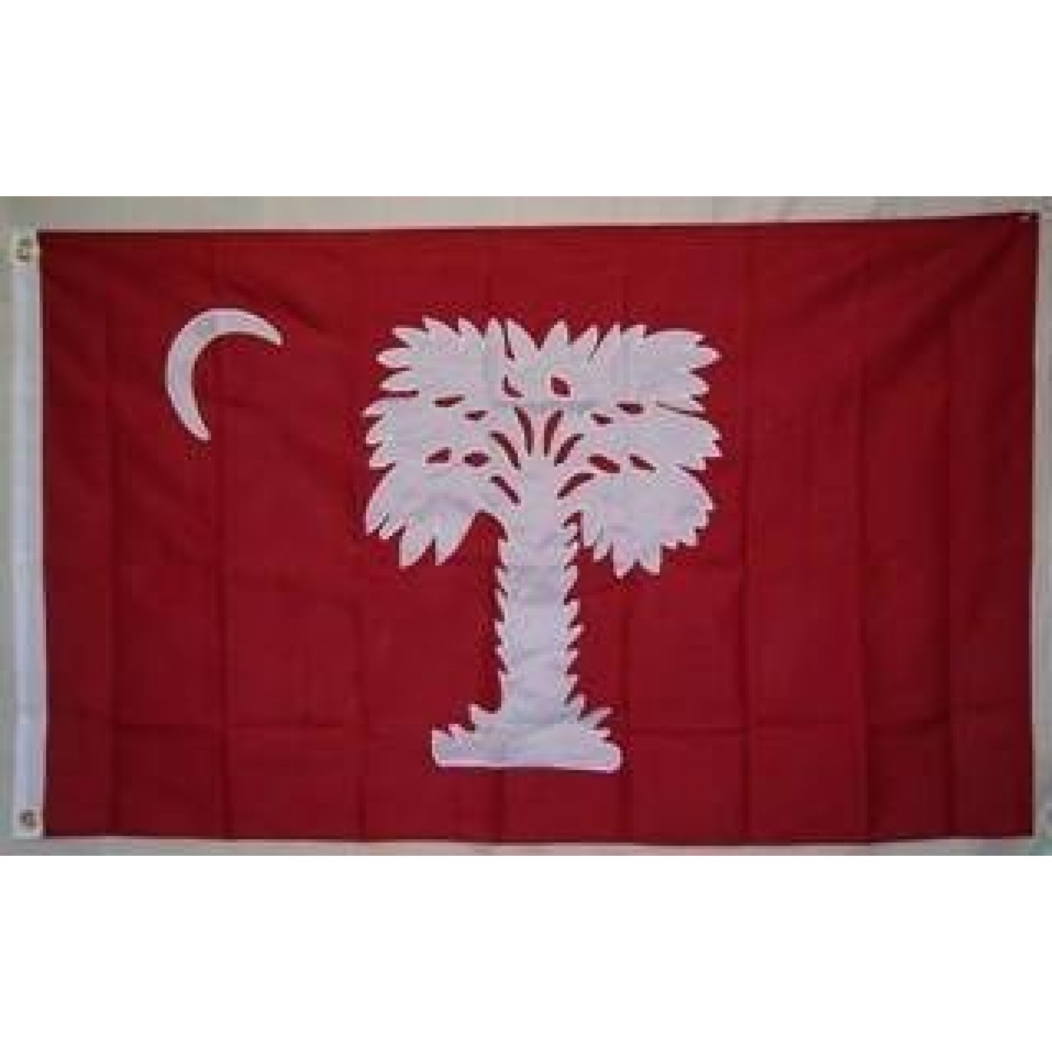 South Carolina Big Red Double Nylon Embroidered Flag 3 x 5 ft.
