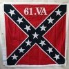 61st Infantry Virginia Flag- Cotton Embroidered 51 x 51 Inch