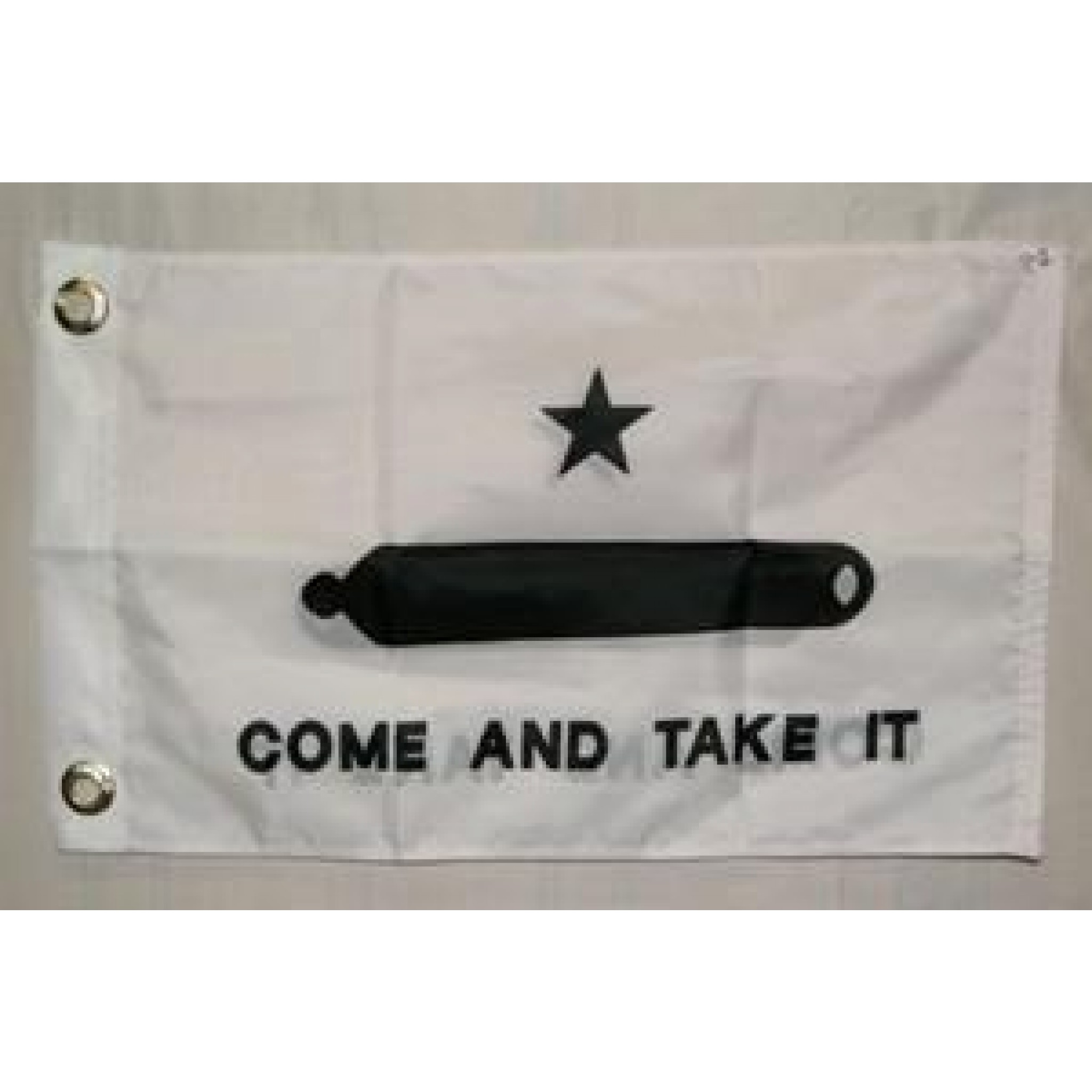 Gonzales Come and Take it Cannon 12 x 18 inch with grommets Flag