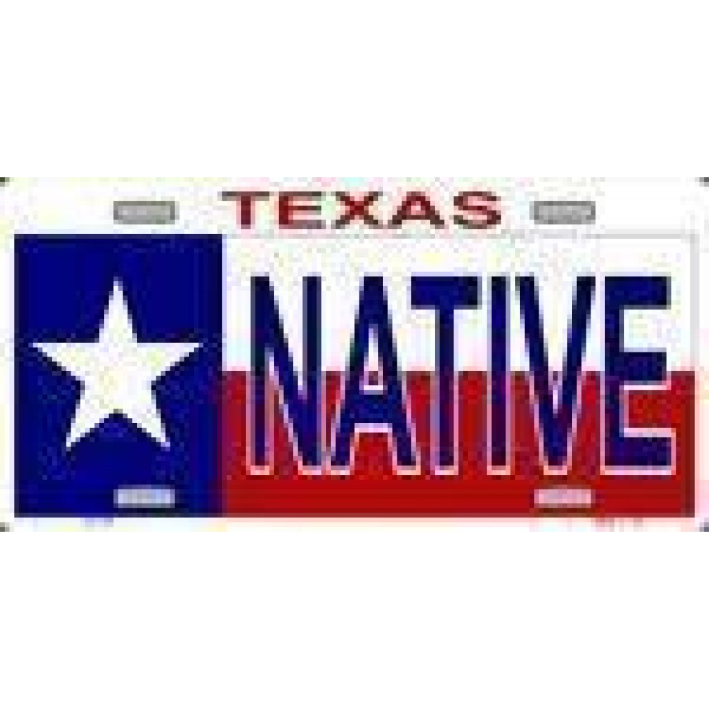 Texas Native License Plate